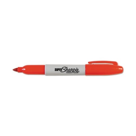 Sanford Sharpie, SUPER PERMANENT MARKER, FINE BULLET TIP, RED, DOZEN 33002